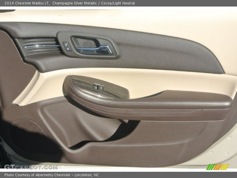 Champagne Silver Metallic / Cocoa/Light Neutral 2014 Chevrolet Malibu LT