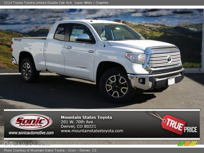 Super White / Graphite 2014 Toyota Tundra Limited Double Cab 4x4