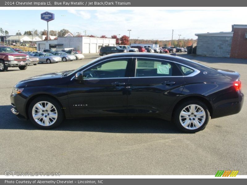 Blue Ray Metallic / Jet Black/Dark Titanium 2014 Chevrolet Impala LS