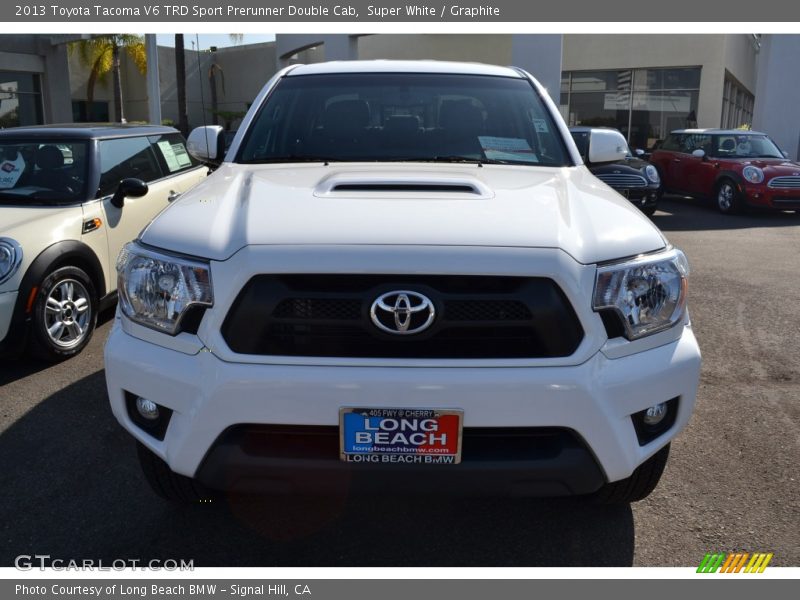 Super White / Graphite 2013 Toyota Tacoma V6 TRD Sport Prerunner Double Cab