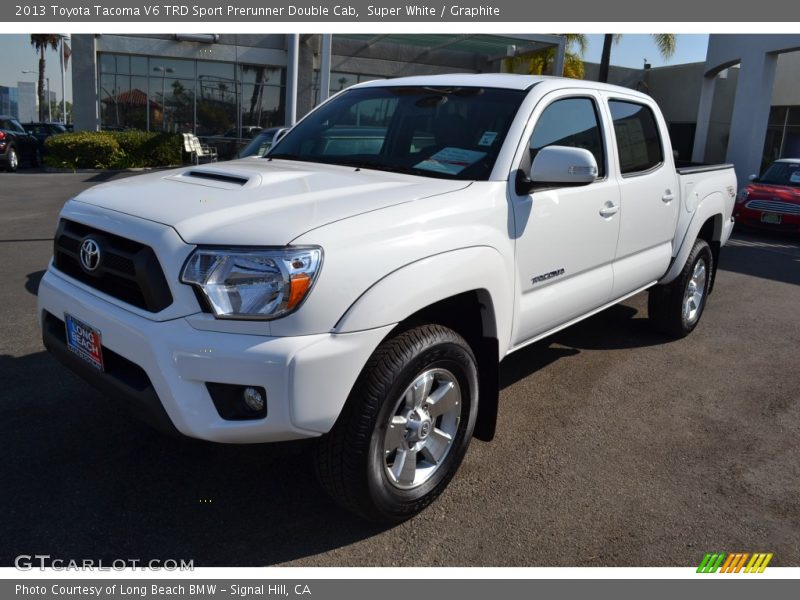 Super White / Graphite 2013 Toyota Tacoma V6 TRD Sport Prerunner Double Cab