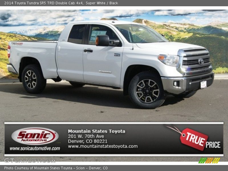 Super White / Black 2014 Toyota Tundra SR5 TRD Double Cab 4x4