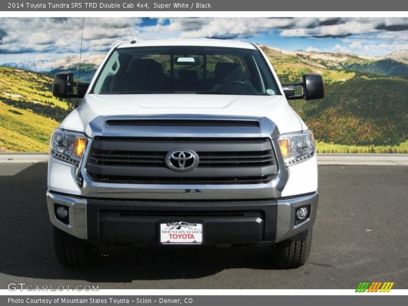 Super White / Black 2014 Toyota Tundra SR5 TRD Double Cab 4x4