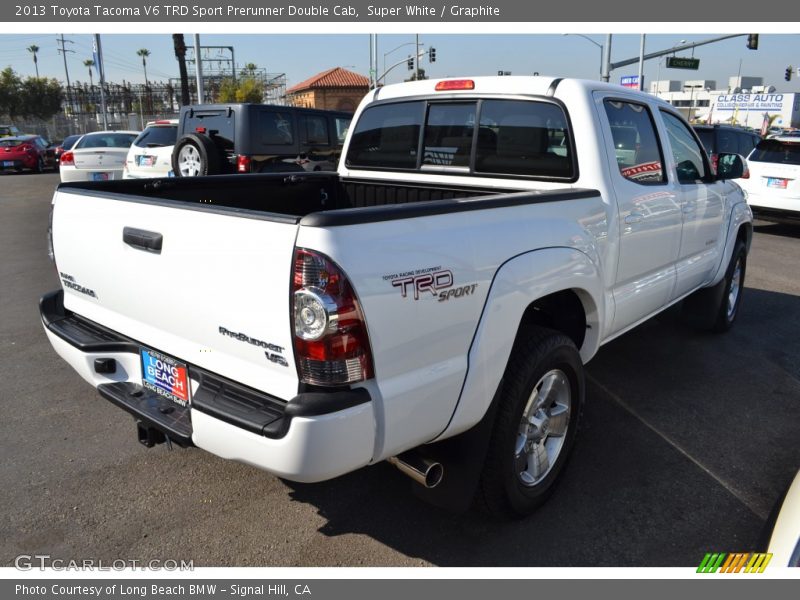 Super White / Graphite 2013 Toyota Tacoma V6 TRD Sport Prerunner Double Cab