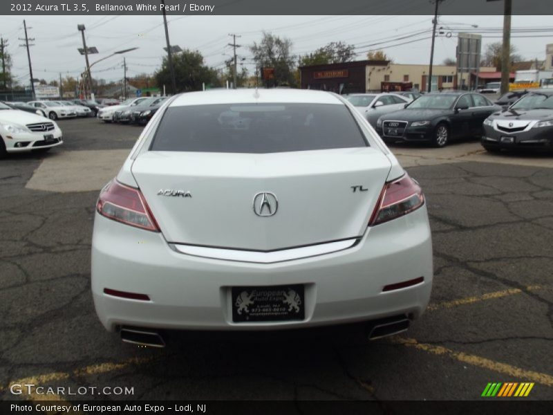 Bellanova White Pearl / Ebony 2012 Acura TL 3.5