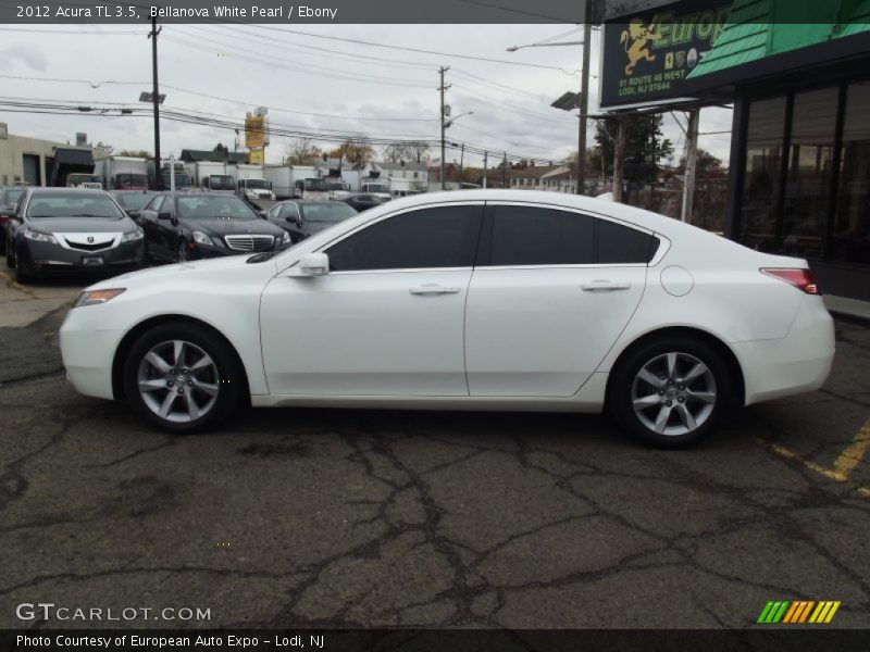 Bellanova White Pearl / Ebony 2012 Acura TL 3.5