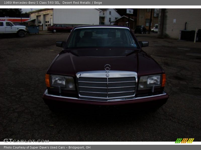 Desert Red Metallic / Beige 1989 Mercedes-Benz S Class 560 SEL
