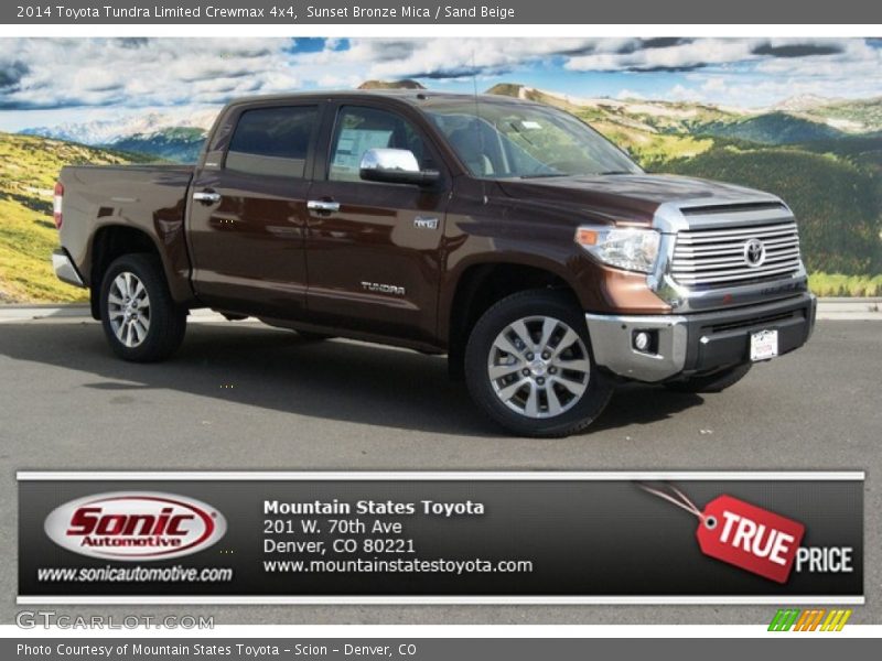Sunset Bronze Mica / Sand Beige 2014 Toyota Tundra Limited Crewmax 4x4