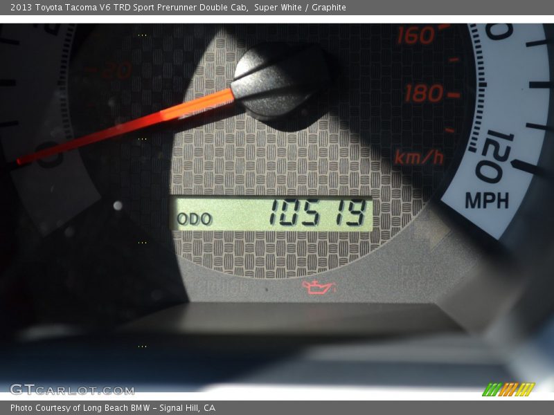Super White / Graphite 2013 Toyota Tacoma V6 TRD Sport Prerunner Double Cab