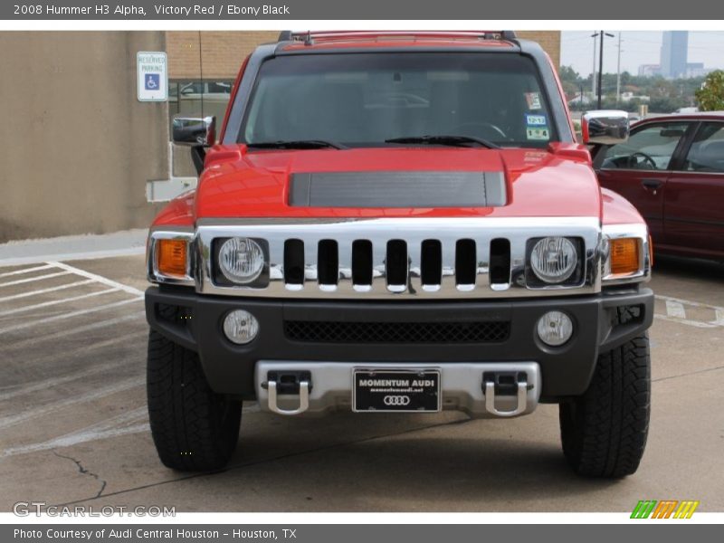 Victory Red / Ebony Black 2008 Hummer H3 Alpha