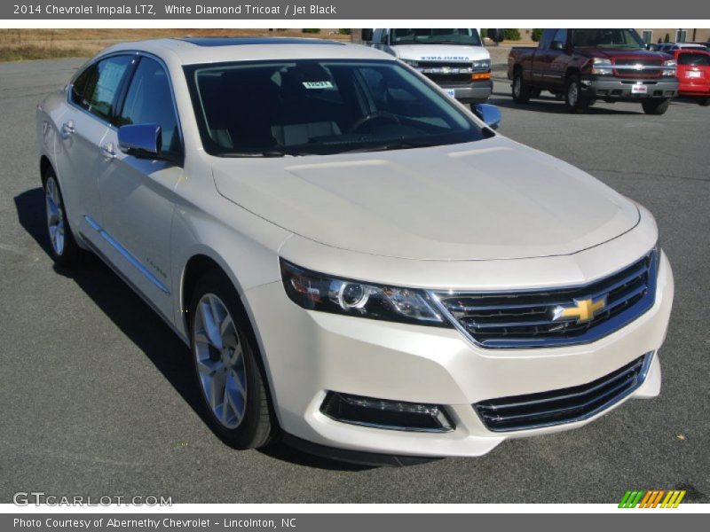 White Diamond Tricoat / Jet Black 2014 Chevrolet Impala LTZ