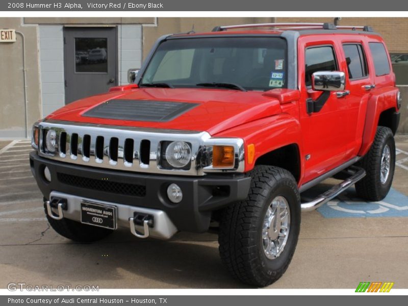 Victory Red / Ebony Black 2008 Hummer H3 Alpha