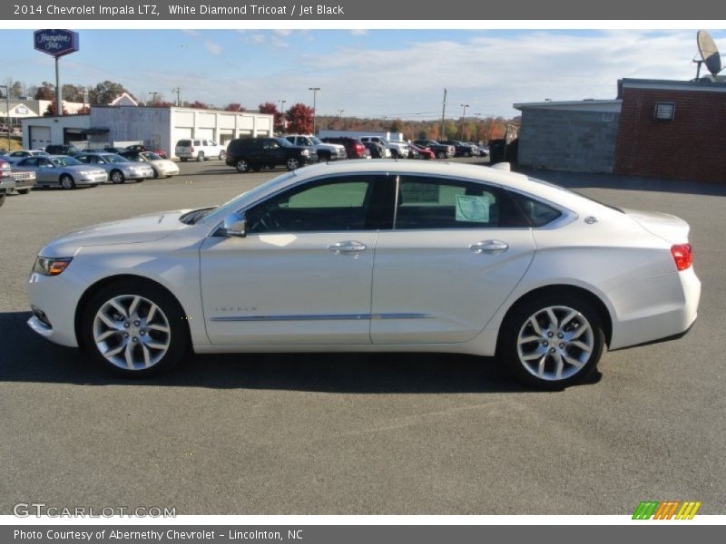 White Diamond Tricoat / Jet Black 2014 Chevrolet Impala LTZ