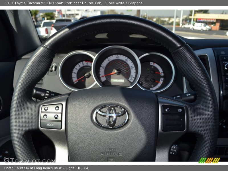 Super White / Graphite 2013 Toyota Tacoma V6 TRD Sport Prerunner Double Cab