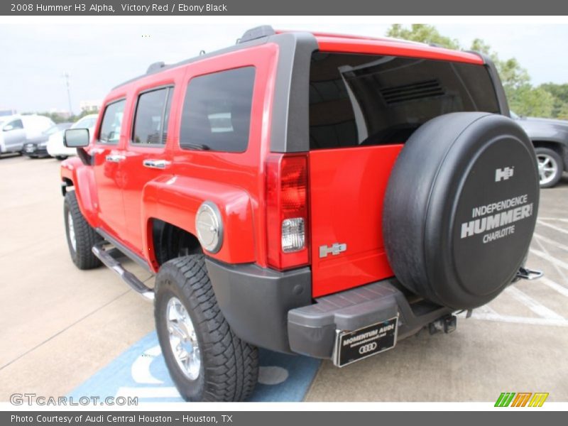 Victory Red / Ebony Black 2008 Hummer H3 Alpha