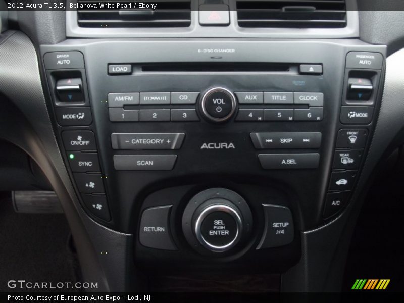 Bellanova White Pearl / Ebony 2012 Acura TL 3.5