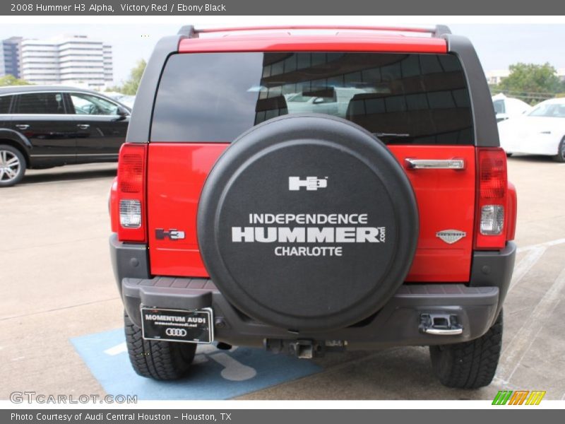 Victory Red / Ebony Black 2008 Hummer H3 Alpha