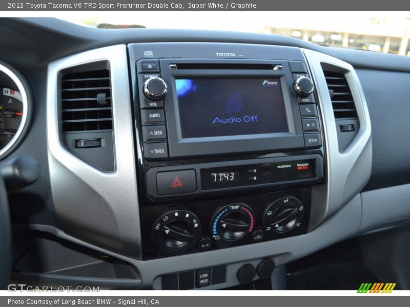 Super White / Graphite 2013 Toyota Tacoma V6 TRD Sport Prerunner Double Cab