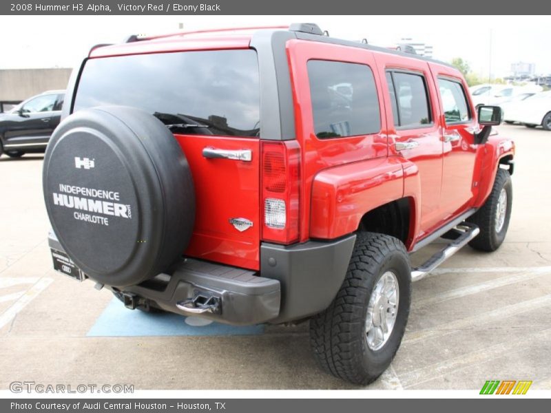 Victory Red / Ebony Black 2008 Hummer H3 Alpha