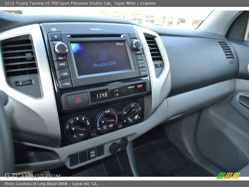 Super White / Graphite 2013 Toyota Tacoma V6 TRD Sport Prerunner Double Cab