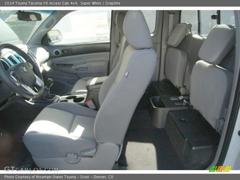 Super White / Graphite 2014 Toyota Tacoma V6 Access Cab 4x4