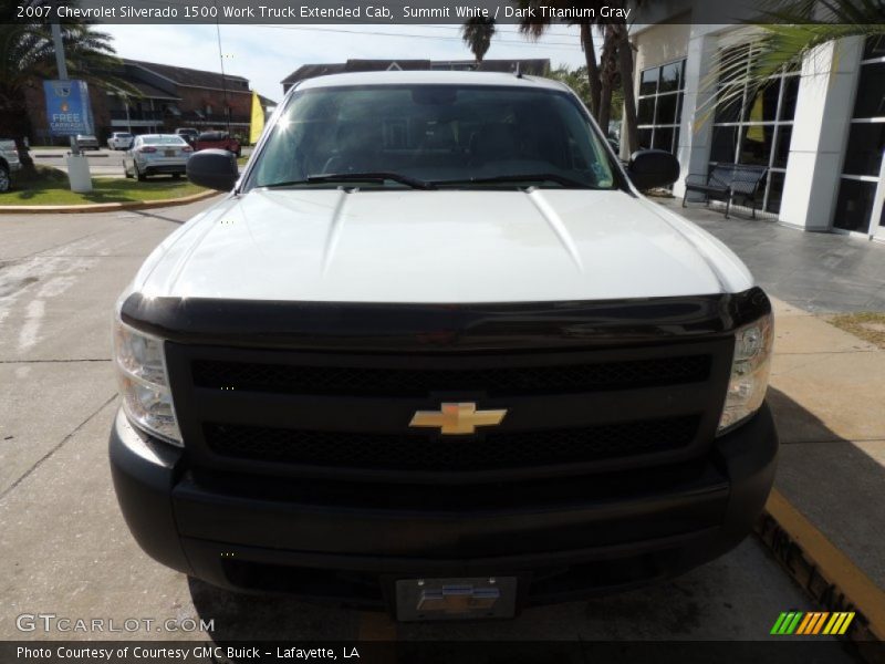 Summit White / Dark Titanium Gray 2007 Chevrolet Silverado 1500 Work Truck Extended Cab