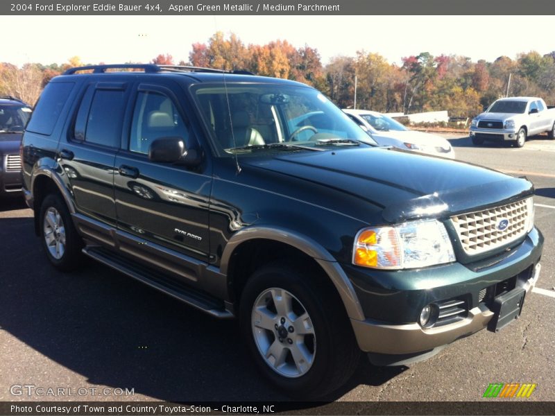 Aspen Green Metallic / Medium Parchment 2004 Ford Explorer Eddie Bauer 4x4