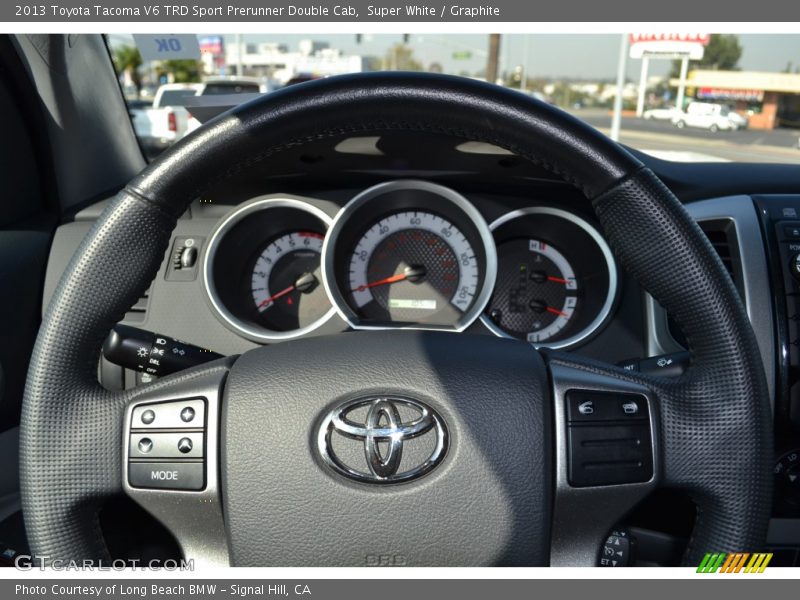 Super White / Graphite 2013 Toyota Tacoma V6 TRD Sport Prerunner Double Cab