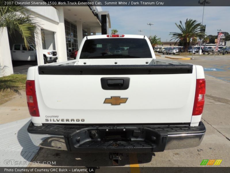 Summit White / Dark Titanium Gray 2007 Chevrolet Silverado 1500 Work Truck Extended Cab