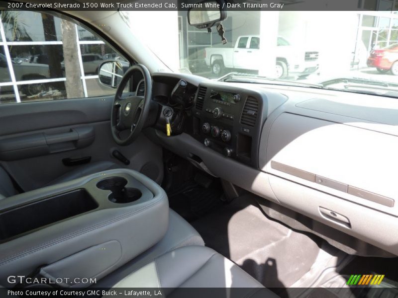 Summit White / Dark Titanium Gray 2007 Chevrolet Silverado 1500 Work Truck Extended Cab