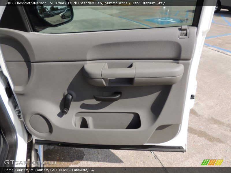 Summit White / Dark Titanium Gray 2007 Chevrolet Silverado 1500 Work Truck Extended Cab