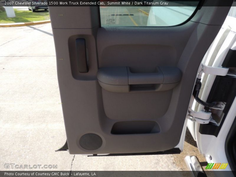 Summit White / Dark Titanium Gray 2007 Chevrolet Silverado 1500 Work Truck Extended Cab