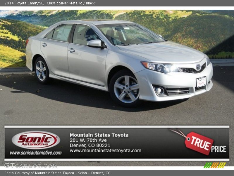 Classic Silver Metallic / Black 2014 Toyota Camry SE