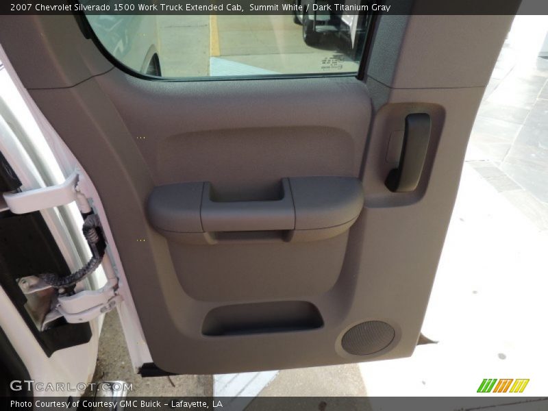 Summit White / Dark Titanium Gray 2007 Chevrolet Silverado 1500 Work Truck Extended Cab