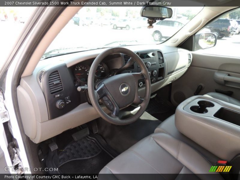 Summit White / Dark Titanium Gray 2007 Chevrolet Silverado 1500 Work Truck Extended Cab
