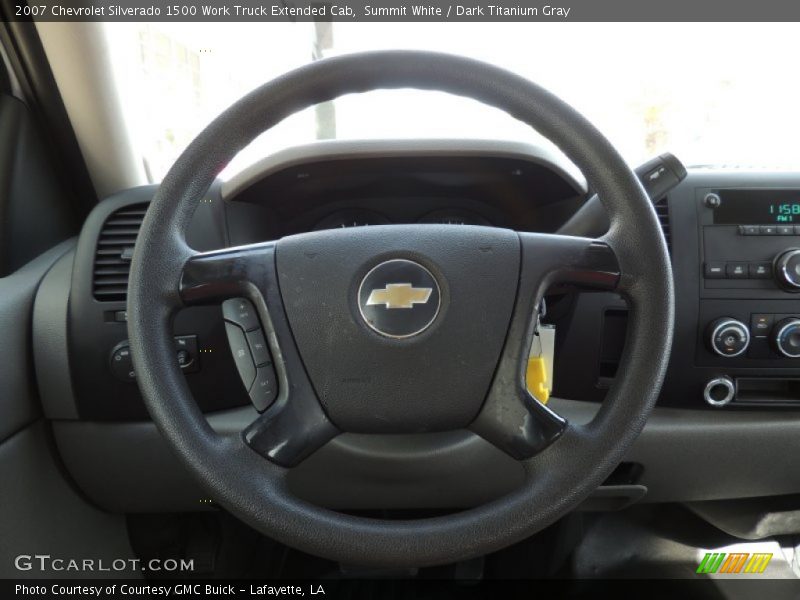 Summit White / Dark Titanium Gray 2007 Chevrolet Silverado 1500 Work Truck Extended Cab