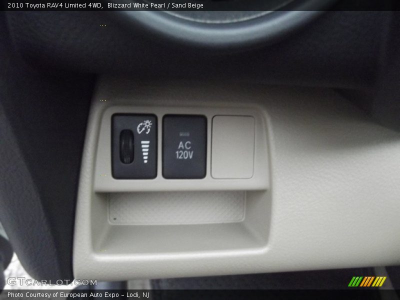 Blizzard White Pearl / Sand Beige 2010 Toyota RAV4 Limited 4WD