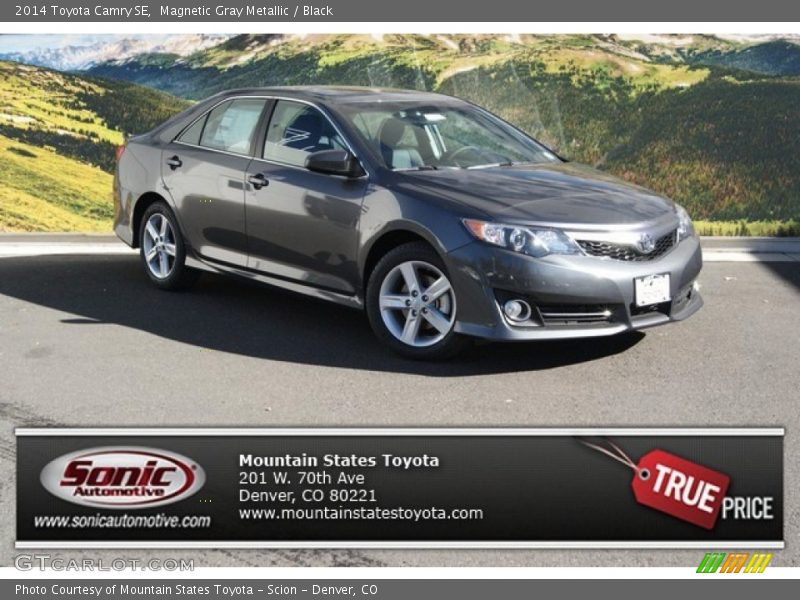 Magnetic Gray Metallic / Black 2014 Toyota Camry SE