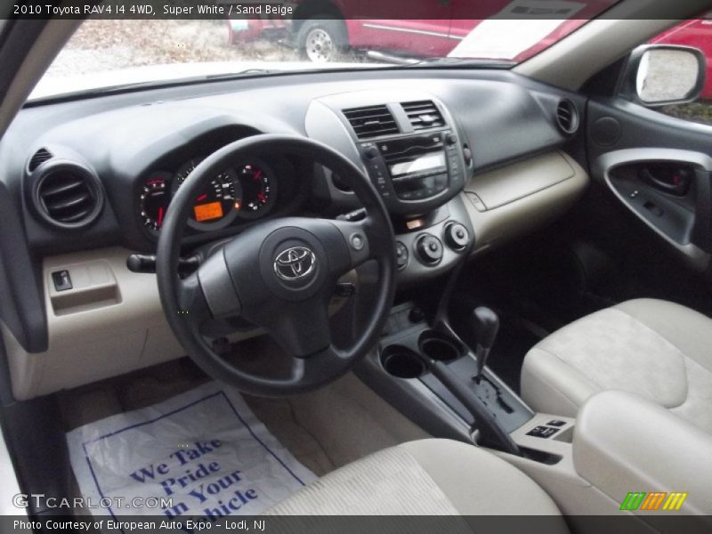 Super White / Sand Beige 2010 Toyota RAV4 I4 4WD