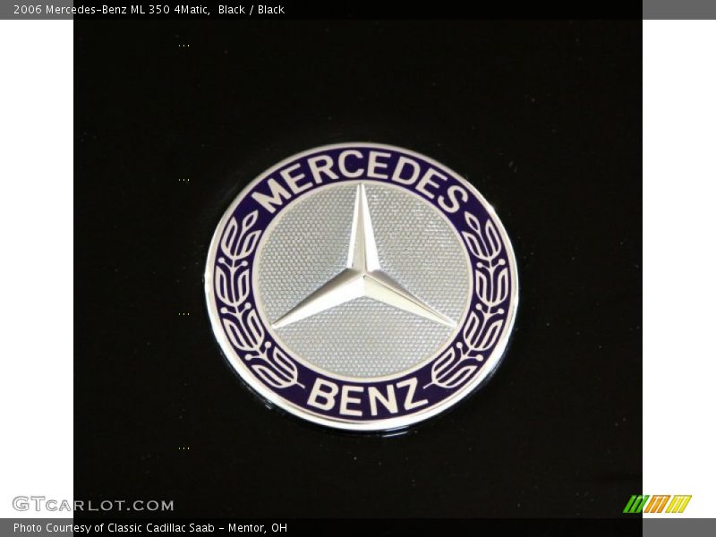 Black / Black 2006 Mercedes-Benz ML 350 4Matic