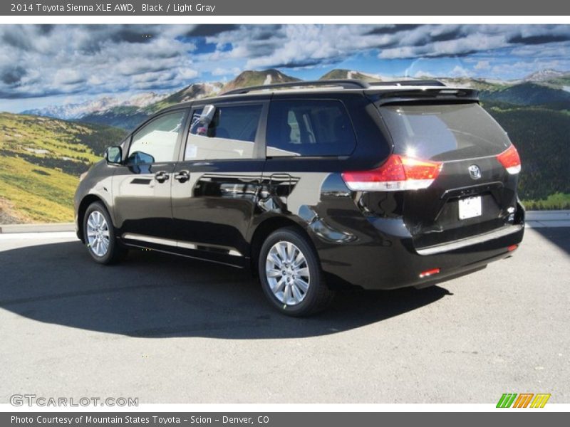 Black / Light Gray 2014 Toyota Sienna XLE AWD