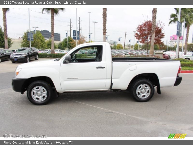 Super White / Graphite 2010 Toyota Tacoma Regular Cab