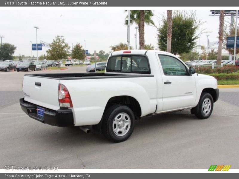 Super White / Graphite 2010 Toyota Tacoma Regular Cab