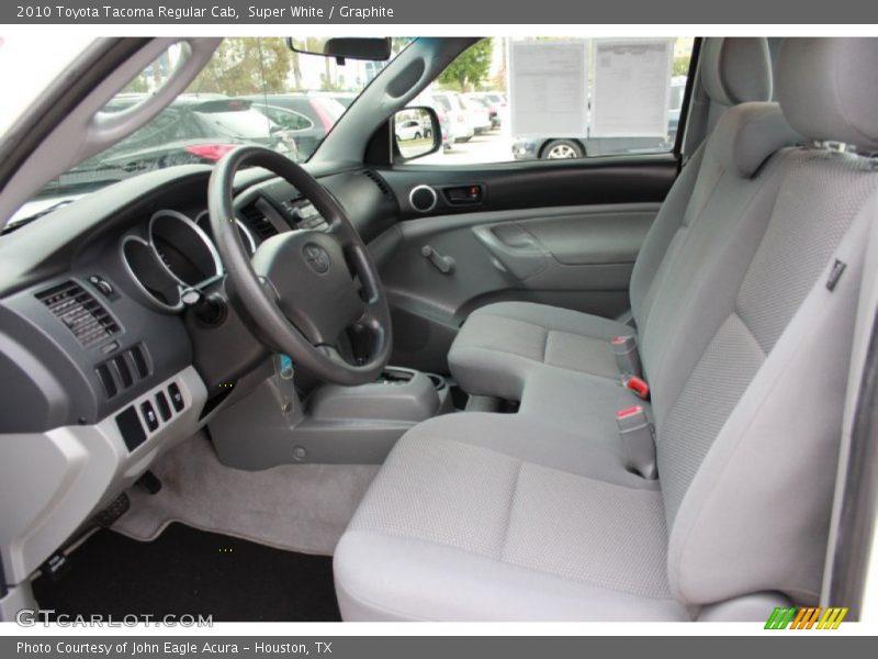 Super White / Graphite 2010 Toyota Tacoma Regular Cab