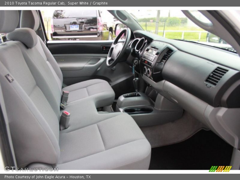 Super White / Graphite 2010 Toyota Tacoma Regular Cab