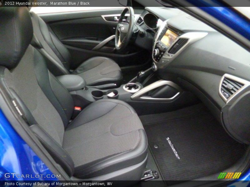 Marathon Blue / Black 2012 Hyundai Veloster
