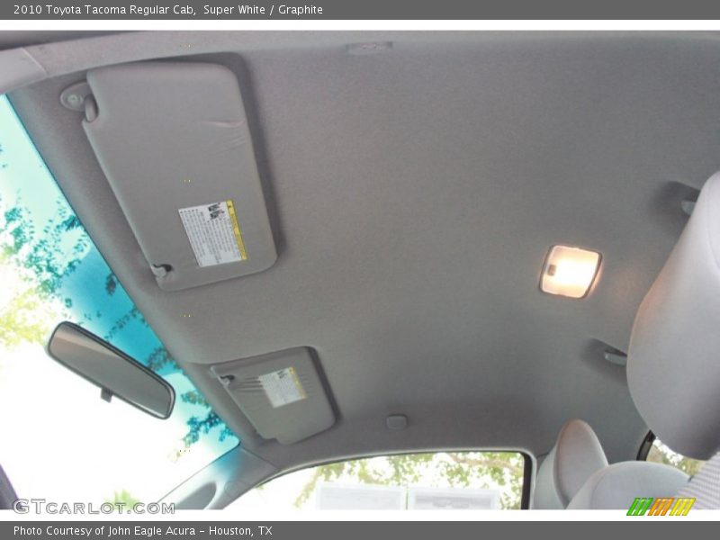 Super White / Graphite 2010 Toyota Tacoma Regular Cab