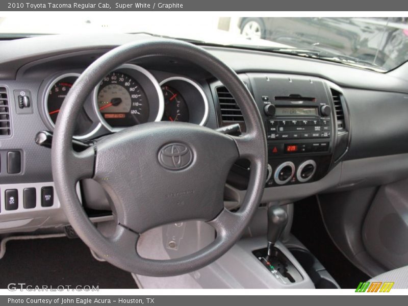 Super White / Graphite 2010 Toyota Tacoma Regular Cab