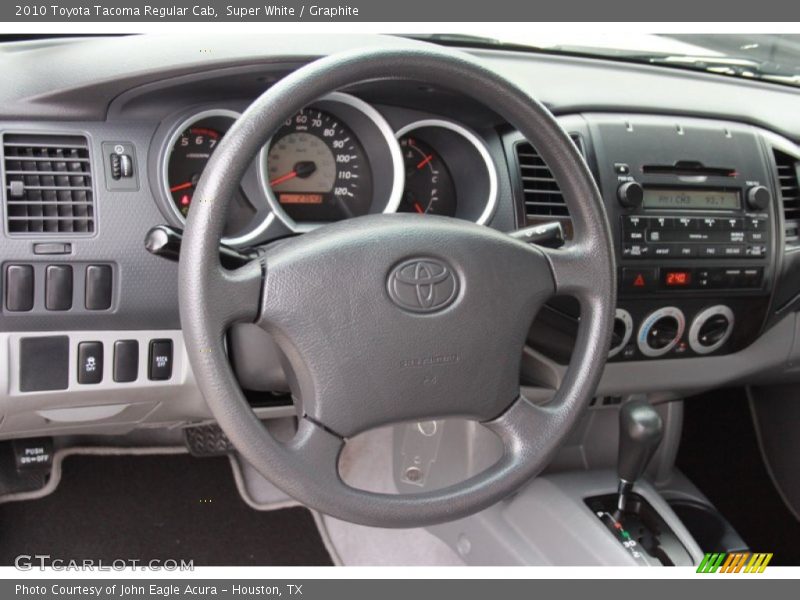 Super White / Graphite 2010 Toyota Tacoma Regular Cab