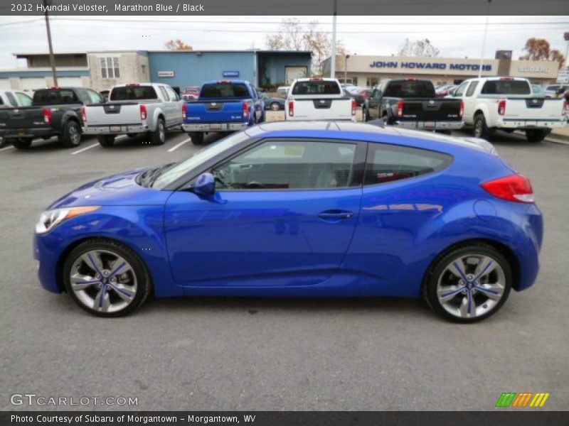 Marathon Blue / Black 2012 Hyundai Veloster